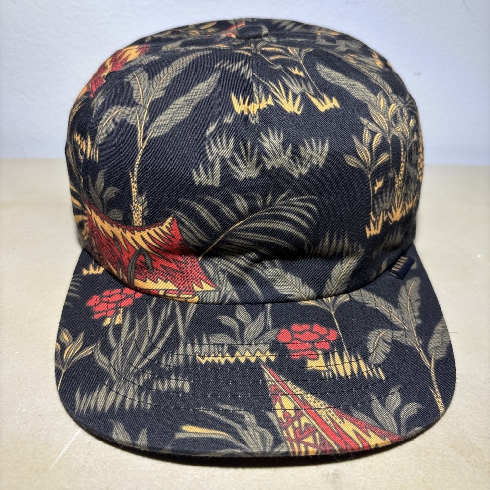 Roark Jungle Hut Floral Hat Hawaiian Print Men's SnapBack Hat
